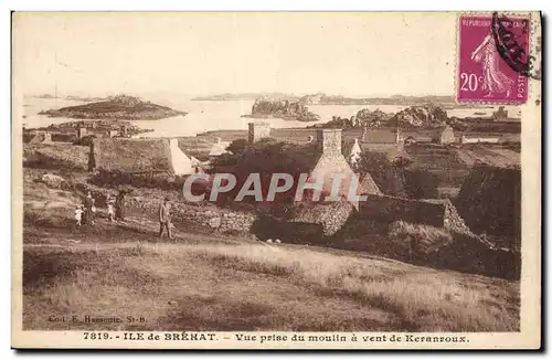 Cartes postales Ile de Brehat Vue Prise du Moulin a Vent de Keranroux