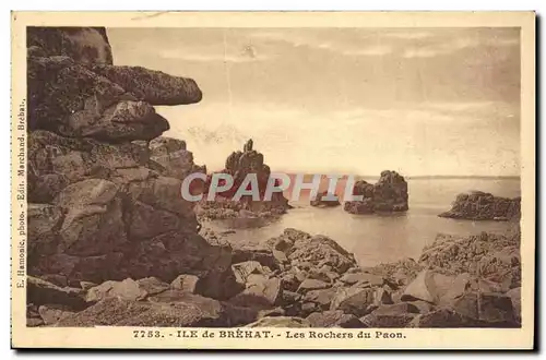 Cartes postales Ile de Brehat Les Rochers du Paon