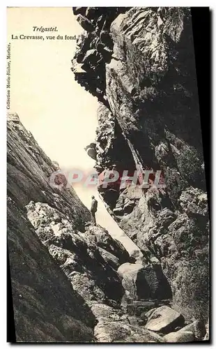 Cartes postales Tregastel La Crevasse Vue du Fond