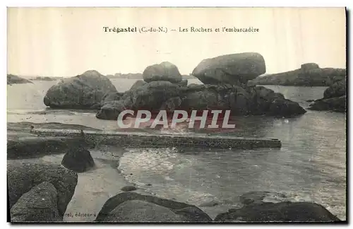 Cartes postales Tregastel Les Rochers et l Embarcadere