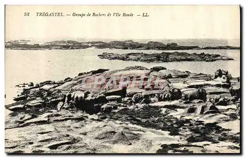 Cartes postales Tregastel Groupe de Rochers de I Ile Ronde