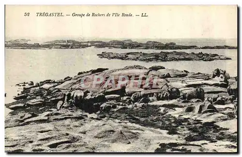 Ansichtskarte AK Tregastel Groupe de Rochers de I Ile Ronde