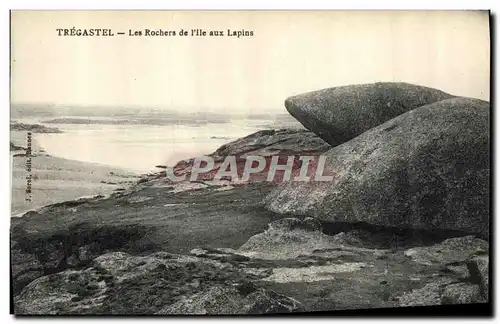 Ansichtskarte AK Tregastel Les Rochers de I Ile aux Lapins