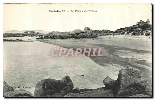 Cartes postales Tregastel La Plage a Maree Basse