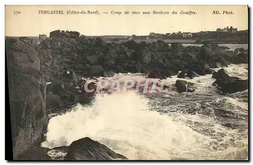 Cartes postales Tregastel Coup de mer aux Rochers du Gouffre