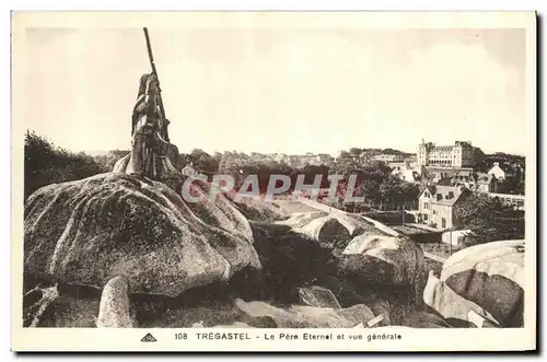 Cartes postales Tregastel Le Pere Eternel et Vue Generale