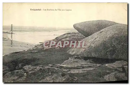 Ansichtskarte AK Tregastel Les Rochers de I Ile aux Lapins