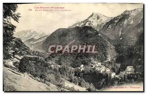 Cartes postales Les Basses Pyrenees Eaux Sonnes Vue Generale