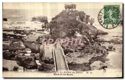 Cartes postales Biarritz Le Rocher du Basta