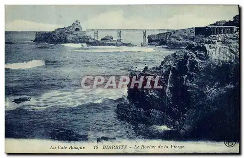 Cartes postales La Cote Basque Biarritz Le Rocher de la Vierge