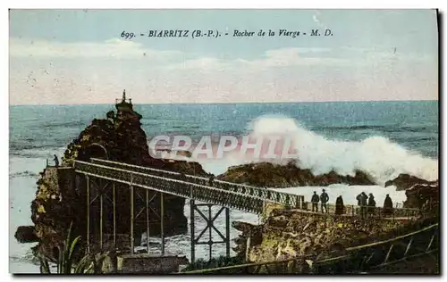 Cartes postales Biarritz Rocher de la Vierge