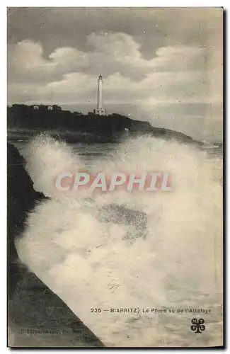 Cartes postales Biarritz Le Phare vu de l Attataye