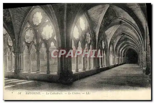 Cartes postales Bayonne La Cathedrale Le Cloitre