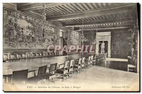 Cartes postales Pau Interieur du Chateau la Salle a Manger