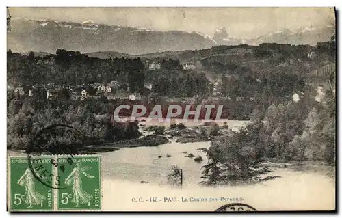 Cartes postales Pau La Chaine des Pyrenees