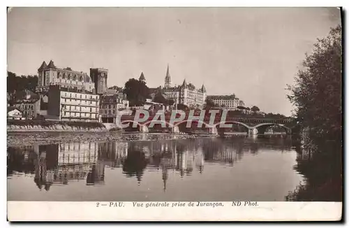 Cartes postales Pau Vue generale prise de Jurancon