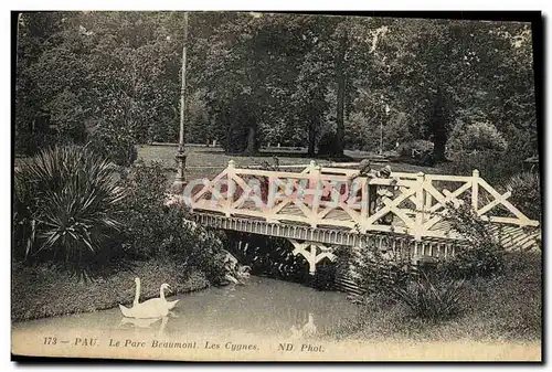 Cartes postales Pau Le Parc Beaumont Les Cygnes