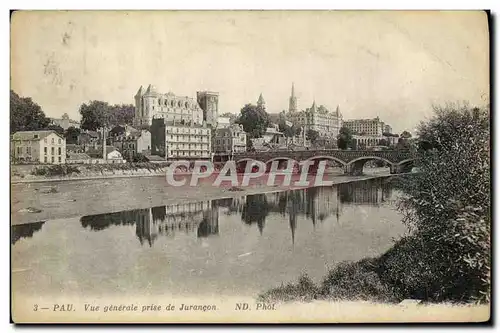 Cartes postales Pau Vue generale prise de Jurancon