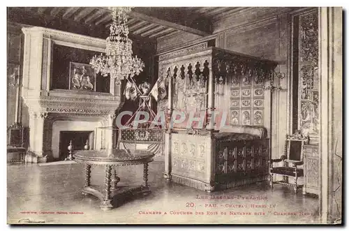 Cartes postales Pau Chateau Henri IV Chambre a coucher des rois de Navarre dite Chambre Henri IV