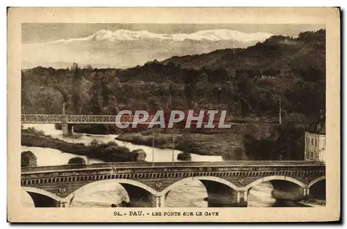 Cartes postales Pau Les Ponts Sur Le Gave