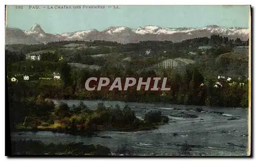 Cartes postales Pau La Chaine Des Pyrenees