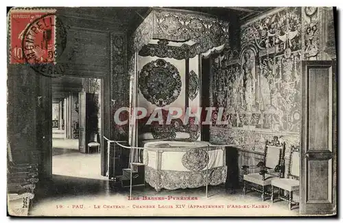 Cartes postales Pau Le Chateau Chambre Louis XIV Appartement d Abd el Kader