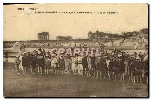 Ansichtskarte AK Soulac Sur Mer La Plage a Maree Basse Groupe d Enfants