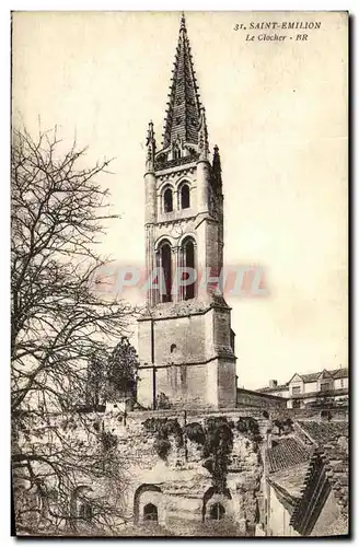 Cartes postales Saint Emilion Le Clocher