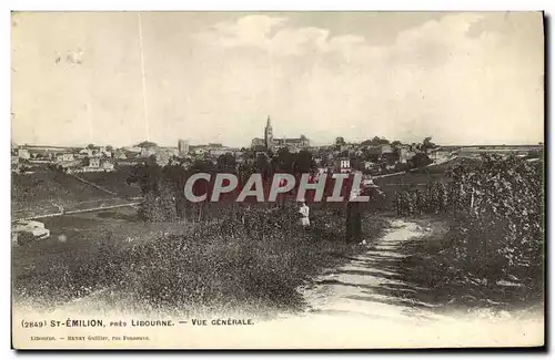 Cartes postales Saint Emilion Pres Libourne Vue Generale