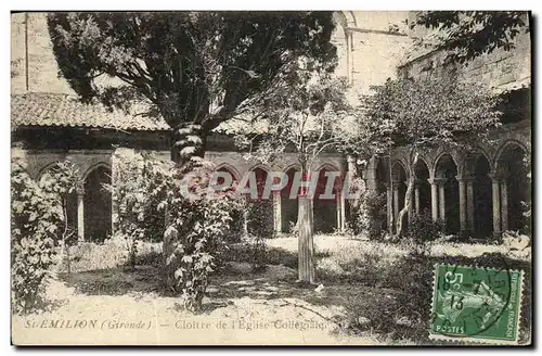 Cartes postales Saint Emilion Cloitre de L Eglise Collegiale