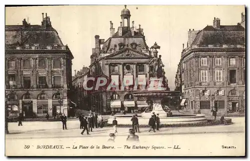 Cartes postales Bordeaux La Place de la Bourse