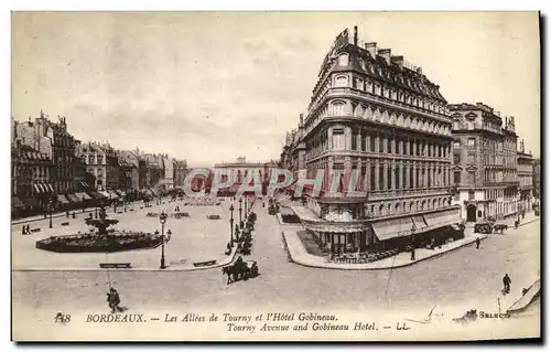 Cartes postales Bordeaux Les Allees de Tourny et l Hotel Gobineau