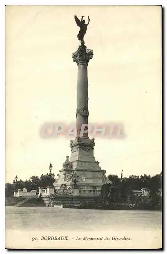 Cartes postales Bordeaux Le Monument des Girondins