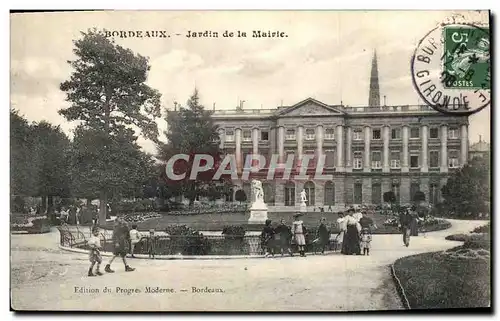 Cartes postales Bordeaux Jardin de la Mairie Enfants