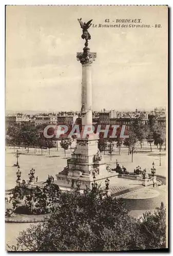 Cartes postales Bordeaux Le Monument des Girondins