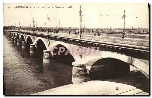 Cartes postales Bordeaux Le Pont sur la Garonne