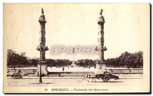 Ansichtskarte AK Bordeaux Esplanade des Quinconces