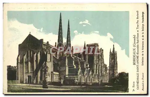 Ansichtskarte AK Bordeaux Cathedrale Saint Andre Sud Ouest et Tour Pey Berland