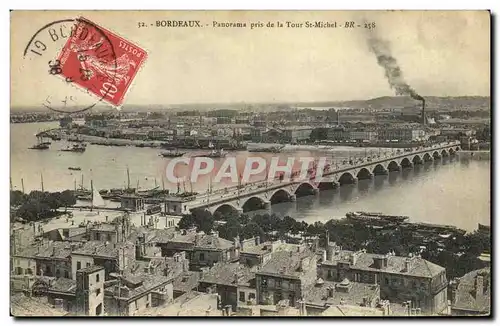 Cartes postales Bordeaux Panorama pris de la Tour St Michel