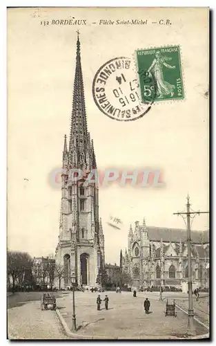 Cartes postales Bordeaux Fleche Saint Michel