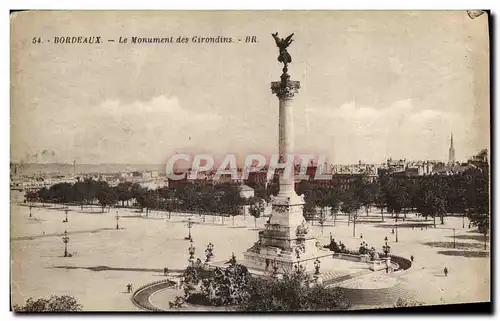 Cartes postales Bordeaux Le Monument des Girondins