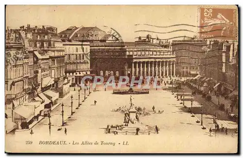 Cartes postales Bordeaux Les Allees de Tourny