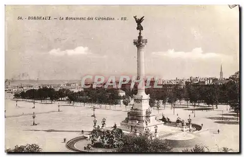 Cartes postales Bordeaux Le Monument des Girondins