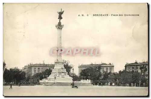 Cartes postales Bordeaux Place des Quinconces