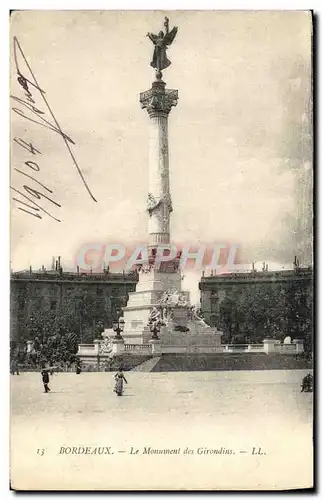 Cartes postales Bordeaux Le Monument des Girondins