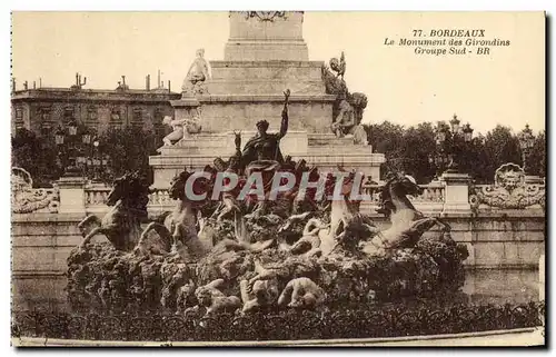 Ansichtskarte AK Bordeaux Monument des Girondins GRoupe Sud