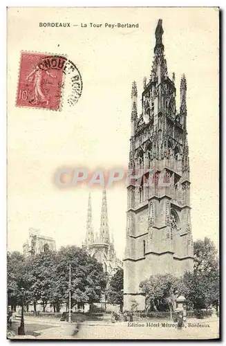 Cartes postales Bordeaux La Tour Pey Berland