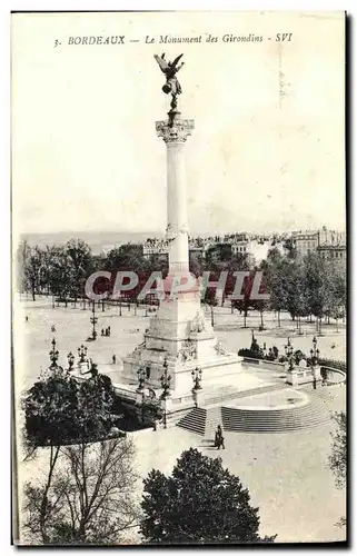 Cartes postales Bordeaux Le Monument des Girondins