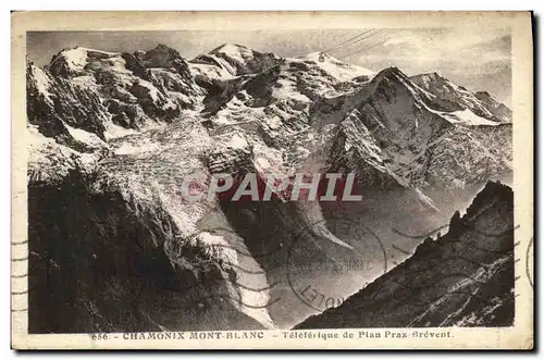 Cartes postales Chamonix Mont Blanc Teleferique de Plan Praz Brevent