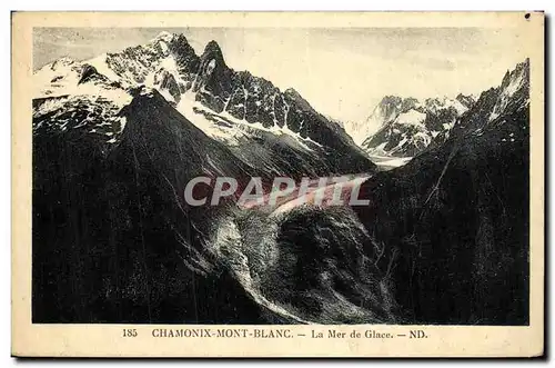 Cartes postales Chamonix Mont Blanc La Mer de Glace